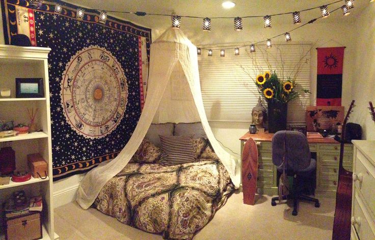 Room filled best sale with tapestries