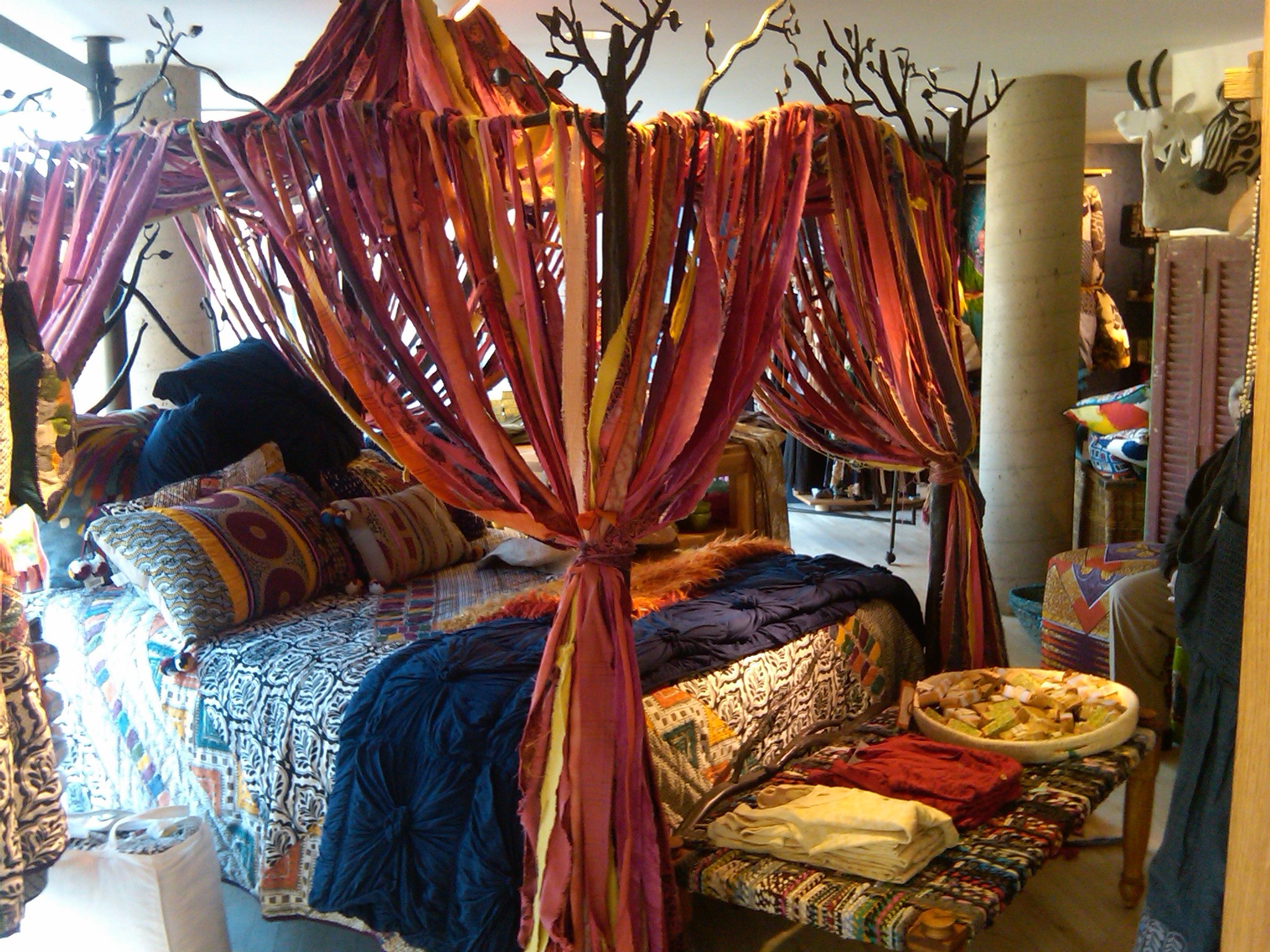 Vintage And Modern Furniture Bohemian Chic Bedroom