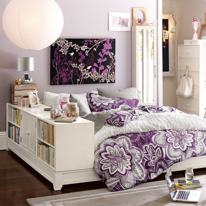 cool purple bedrooms for teenage girls