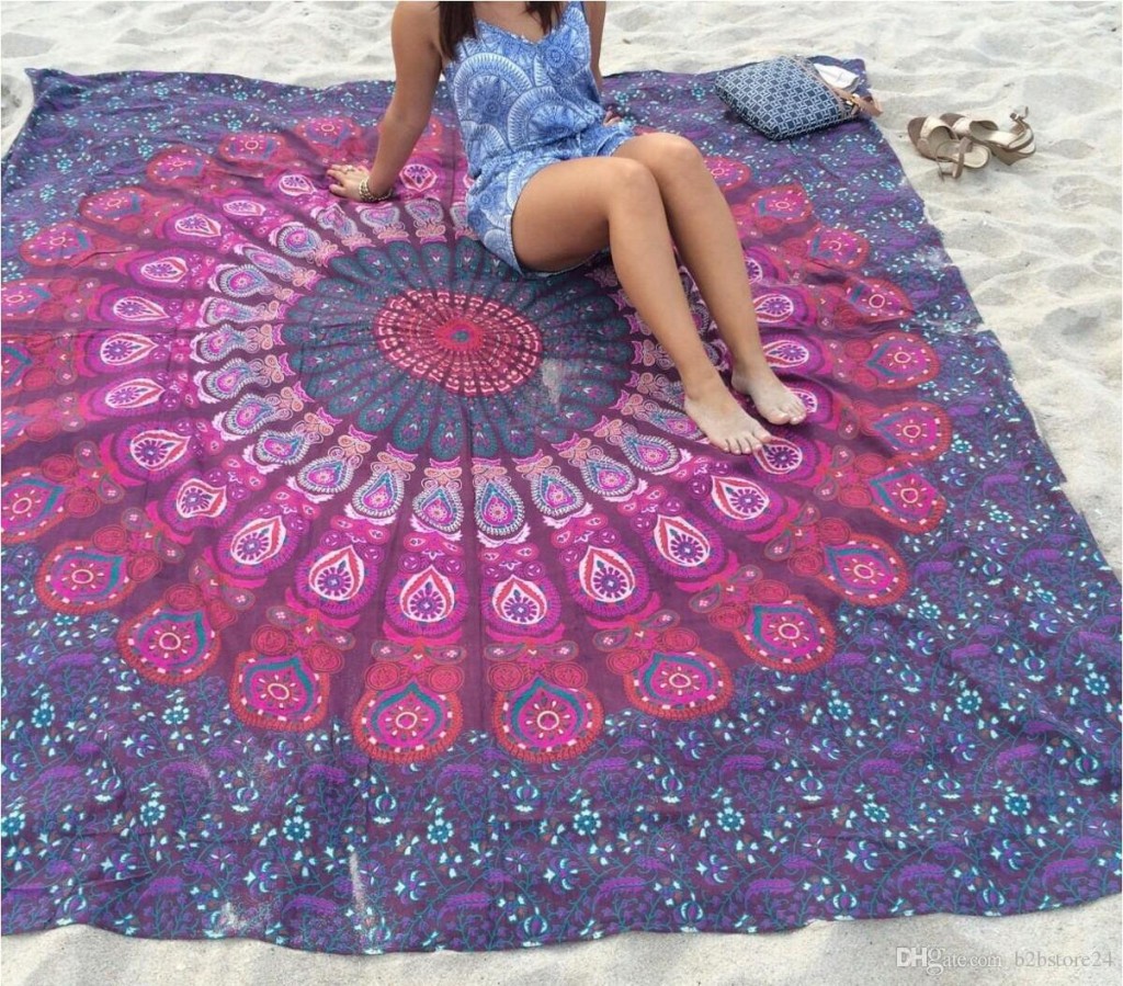 mandala beach towel
