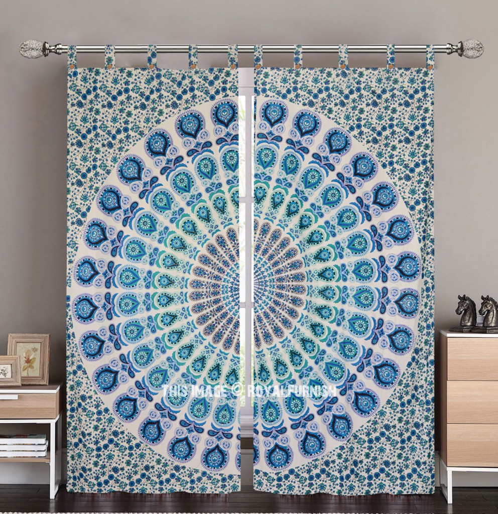 boho mandala curtain