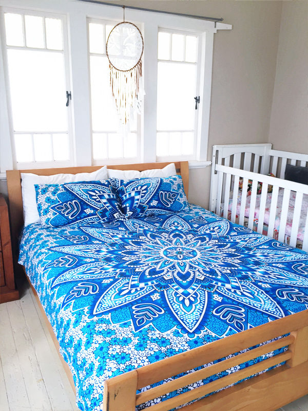 mandala ombre duvet cover